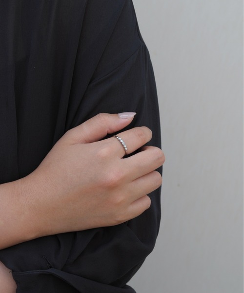 ieLS(イエルズ)の「金属アレルギー対応「ieLS」ZAG Bijoux Paris ステンレス フリーサイズリング SRR10098(リング・レディース・シルバー/ゴールド・FREE)」の4枚目の写真