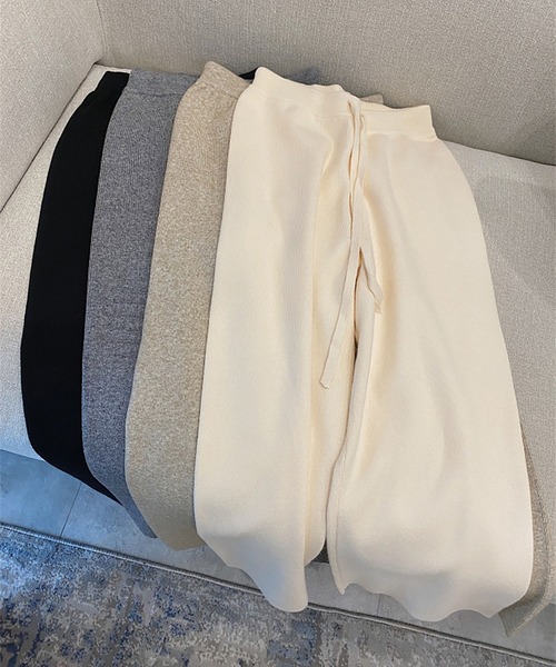 LOPASS（ロパス）の「ニットパンツ（その他パンツ・レディース・モカ/ブラック/グレー/アイボリー・FREE）」の17枚目の写真