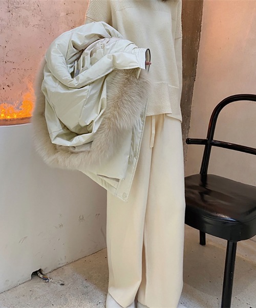 LOPASS（ロパス）の「ニットパンツ（その他パンツ・レディース・モカ/ブラック/グレー/アイボリー・FREE）」の20枚目の写真