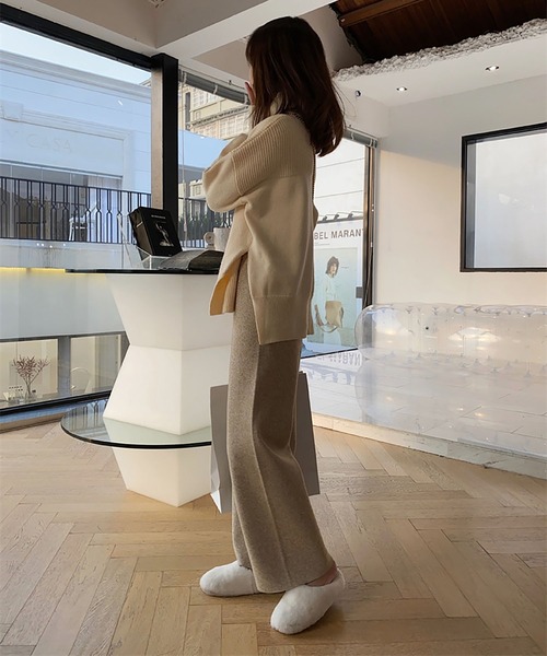 LOPASS（ロパス）の「ニットパンツ（その他パンツ・レディース・モカ/ブラック/グレー/アイボリー・FREE）」の19枚目の写真