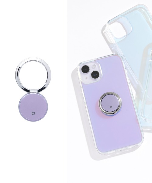 iFace（アイフェイス）の「スマホリング iFace Finger Ring Holder フラットタイプ 落下防止（スマホグッズ・レディース・ラベンダー/ダークブルー/ネイビー/ベージュ/レッド/ホワイト/パープル系その他/スモークピンク/カーキ/サックスブルー/ブラック/セージグリーン/グレー/ブラウン・FREE）」の11枚目の写真