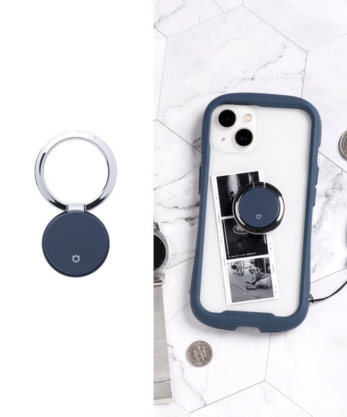 iFace（アイフェイス）の「スマホリング iFace Finger Ring Holder フラットタイプ 落下防止（スマホグッズ・レディース・ラベンダー/ダークブルー/ネイビー/ベージュ/レッド/ホワイト/パープル系その他/スモークピンク/カーキ/サックスブルー/ブラック/セージグリーン/グレー/ブラウン・FREE）」の8枚目の写真