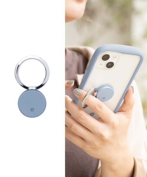 iFace（アイフェイス）の「スマホリング iFace Finger Ring Holder フラットタイプ 落下防止（スマホグッズ・レディース・ラベンダー/ダークブルー/ネイビー/ベージュ/レッド/ホワイト/パープル系その他/スモークピンク/カーキ/サックスブルー/ブラック/セージグリーン/グレー/ブラウン・FREE）」の9枚目の写真