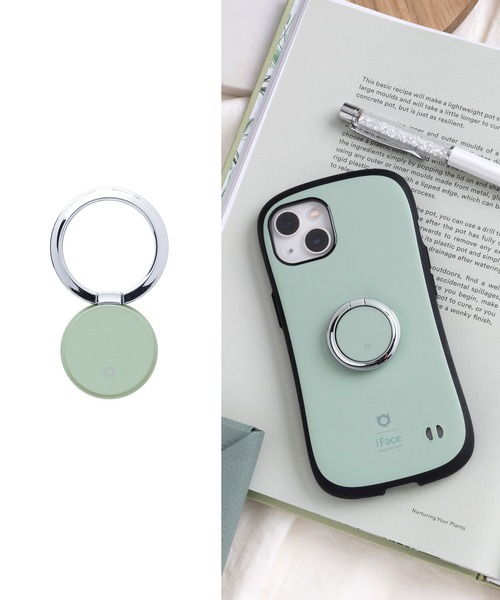 iFace（アイフェイス）の「スマホリング iFace Finger Ring Holder フラットタイプ 落下防止（スマホグッズ・レディース・ラベンダー/ダークブルー/ネイビー/ベージュ/レッド/ホワイト/パープル系その他/スモークピンク/カーキ/サックスブルー/ブラック/セージグリーン/グレー/ブラウン・FREE）」の7枚目の写真