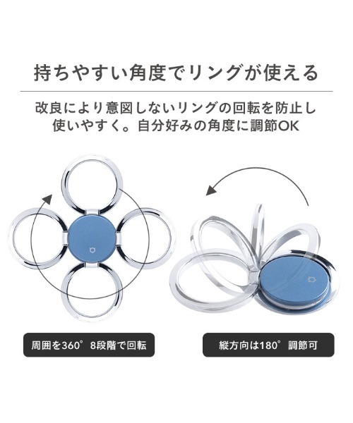 iFace（アイフェイス）の「スマホリング iFace Finger Ring Holder フラットタイプ 落下防止（スマホグッズ・レディース・ラベンダー/ダークブルー/ネイビー/ベージュ/レッド/ホワイト/パープル系その他/スモークピンク/カーキ/サックスブルー/ブラック/セージグリーン/グレー/ブラウン・FREE）」の17枚目の写真