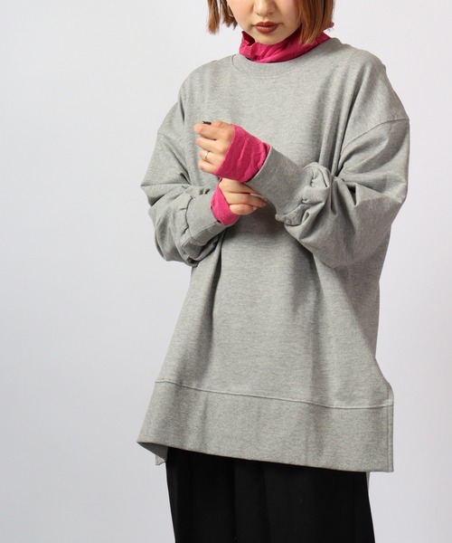BRODIAEA(ブローディア)の「BRODIAEA シワ加工ニット ボトルネック(ニット/セーター・レディース・ブラック/グリーン/グリーン系その他/ピンク/グレー/グレイッシュベージュ/ブルーグレー/ライトグリーン/パープル/チェリーピンク・40)」の10枚目の写真