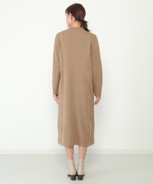 ikka（イッカ）の「【2点セット】ニットベストワンピースアンサンブル（ワンピース・レディース・ブラック/ブラウン・M/L）」の19枚目の写真