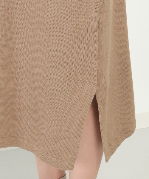 ikka（イッカ）の「【2点セット】ニットベストワンピースアンサンブル（ワンピース・レディース・ブラック/ブラウン・M/L）」の22枚目の写真