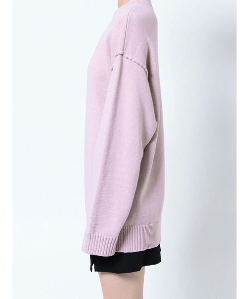 EMODA（エモダ）の「マークロゴオーバーニット（ニット/セーター・レディース・ホワイト/ブラック/ピンク/ブルー・FREE）」の17枚目の写真