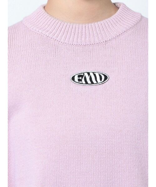 EMODA（エモダ）の「マークロゴオーバーニット（ニット/セーター・レディース・ホワイト/ブラック/ピンク/ブルー・FREE）」の19枚目の写真