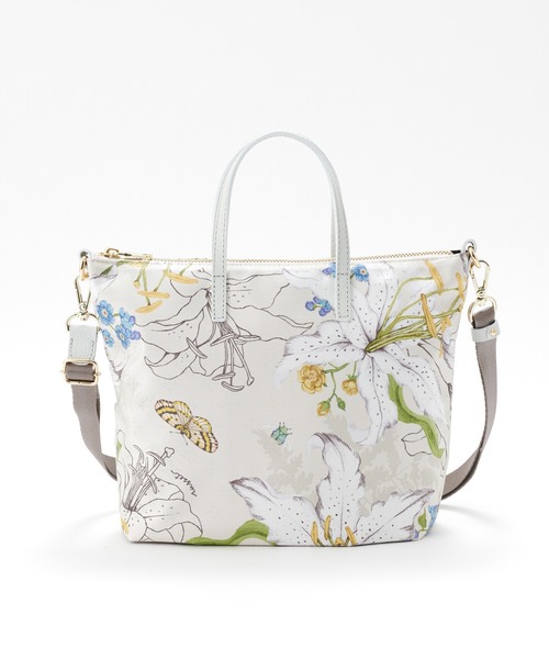 russet(ラシット)の「2WAYハンドルショルダーバッグ Pattern (CE-587)(ショルダーバッグ・レディース・ドット/ブラウン系カモフラージュ/ホワイト/ベージュ/インディゴブルー・FREE)」の3枚目の写真