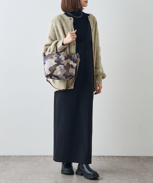 russet(ラシット)の「2WAYハンドルショルダーバッグ Pattern (CE-587)(ショルダーバッグ・レディース・ドット/ブラウン系カモフラージュ/ホワイト/ベージュ/インディゴブルー・FREE)」の20枚目の写真