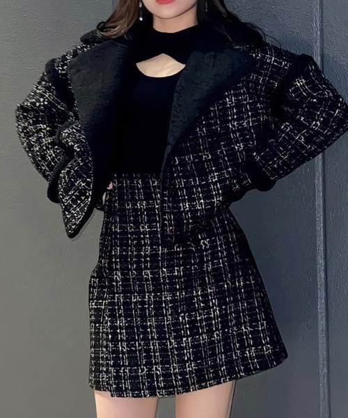 セール】ツイードボアジャケット（その他アウター）｜EIMY