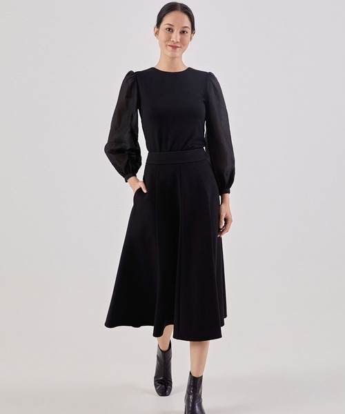 Love,Bonito(ラブボニート)の「ギャビー パネル フレアスカート(スカート・レディース・カーキ系/ブラック・SMALL/MEDIUM/LARGE/X-SMALL)」の11枚目の写真
