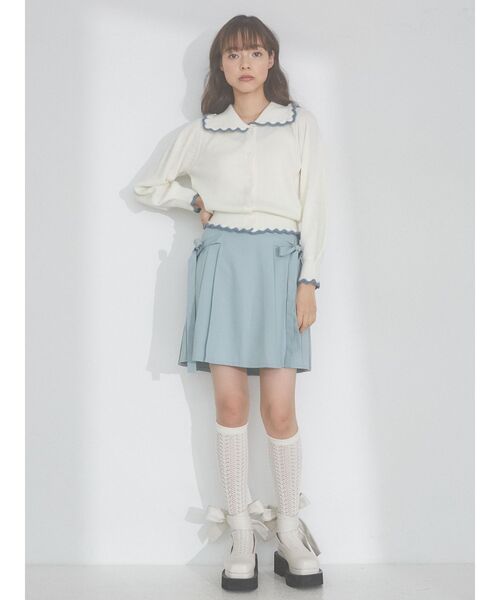 merry jenny（メリージェニー）の「リボンプリーツスカート（スカート・レディース・イエロー/ブルー/アイボリー・FREE）」の13枚目の写真