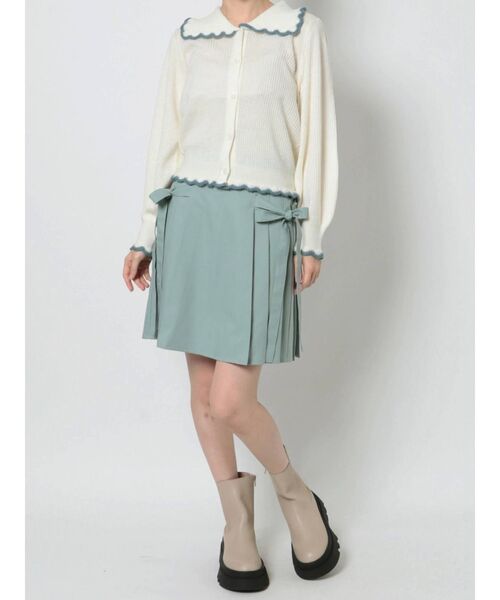 merry jenny（メリージェニー）の「リボンプリーツスカート（スカート・レディース・イエロー/ブルー/アイボリー・FREE）」の17枚目の写真