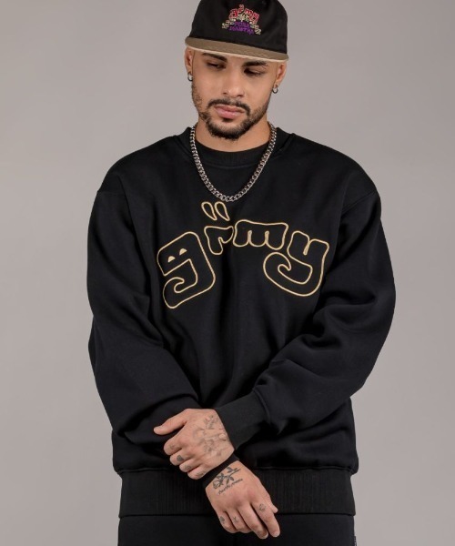 GRIMEY（グライミー）の「GRMY(GRIMEY)/グライミー/LUST MANTRA CREWNECK（スウェット・メンズ・グレー/ブラック/グリーン・S/M）」の12枚目の写真