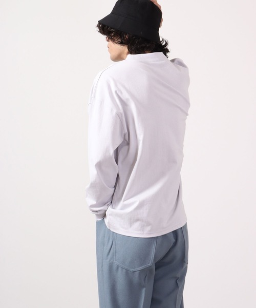 JEMORGAN(ジェーイーモーガン)の「JEMORGAN 天竺ワッペン付きロングスリーブモックネックビッグT(Tシャツ/カットソー・メンズ・ネイビー/ライトグレー/グリーン/ベージュ/サーモンピンク/ブラック/オフホワイト・XL/M/L)」の20枚目の写真