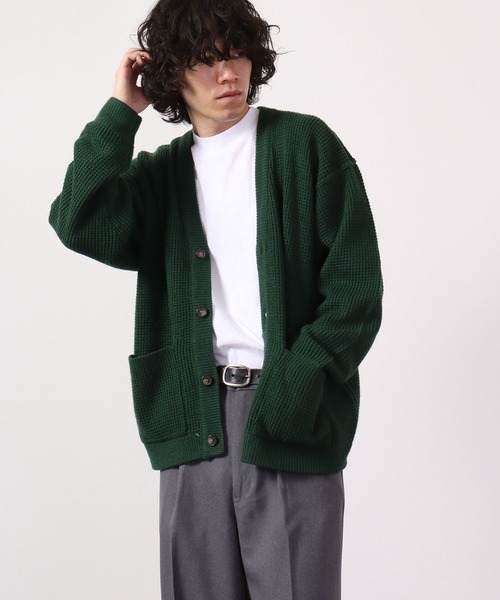 JEMORGAN(ジェーイーモーガン)の「JEMORGAN 天竺ワッペン付きロングスリーブモックネックビッグT(Tシャツ/カットソー・メンズ・ネイビー/ライトグレー/グリーン/ベージュ/サーモンピンク/ブラック/オフホワイト・XL/M/L)」の11枚目の写真