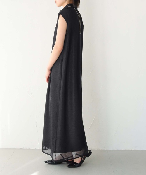 Lant Kalte（ラントカルテ）の「【Lant Kalte】メッシュアンサンブルワンピース（ワンピース・レディース・ブラック/カーキ・M）」の5枚目の写真