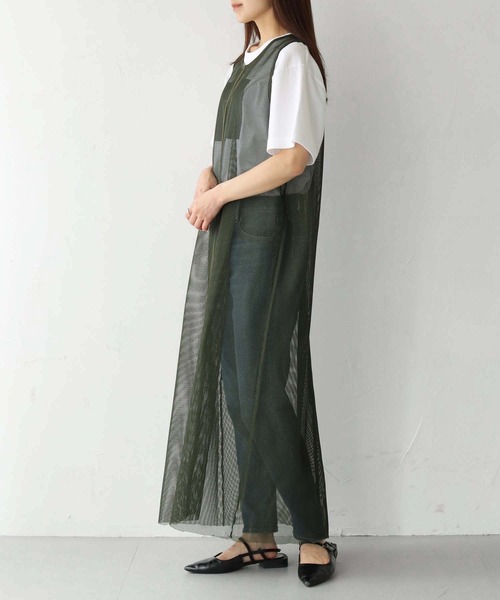 Lant Kalte（ラントカルテ）の「【Lant Kalte】メッシュアンサンブルワンピース（ワンピース・レディース・ブラック/カーキ・M）」の12枚目の写真