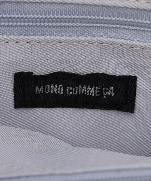 MONO COMME CA(モノコムサ)の「ロゴプレート 2wayミニバッグ(ハンドバッグ・レディース・ライトグレー/ブラック/グレイッシュベージュ・FREE)」の15枚目の写真