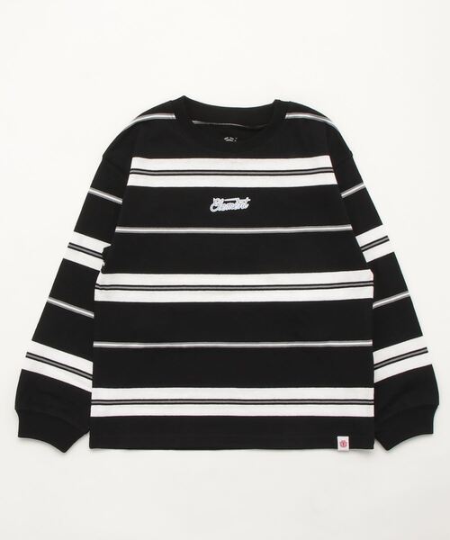 ELEMENT（エレメント）の「ELEMENT YOUTH（キッズサイズ） YT TAGSTEN LS ロンＴ (130cm~160cm) 【2023年春夏モデル】/エレメントキッズボーダー長袖ロンT（Tシャツ/カットソー・キッズ・ブラック/ブラック系その他・140/150/160/130）」の2枚目の写真