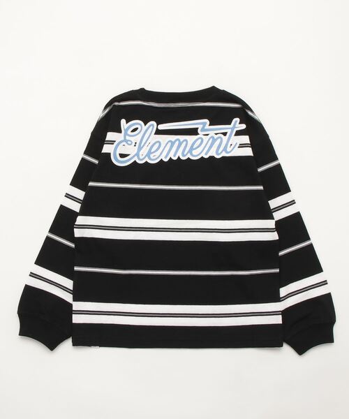 ELEMENT（エレメント）の「ELEMENT YOUTH（キッズサイズ） YT TAGSTEN LS ロンＴ (130cm~160cm) 【2023年春夏モデル】/エレメントキッズボーダー長袖ロンT（Tシャツ/カットソー・キッズ・ブラック/ブラック系その他・140/150/160/130）」の4枚目の写真