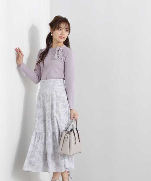 PROPORTION BODY DRESSING（プロポーションボディドレッシング）の「パールリボンタイニット / 1213170108（ニット/セーター・レディース・ブルー/パープル/ホワイト系その他・FREE）」の8枚目の写真