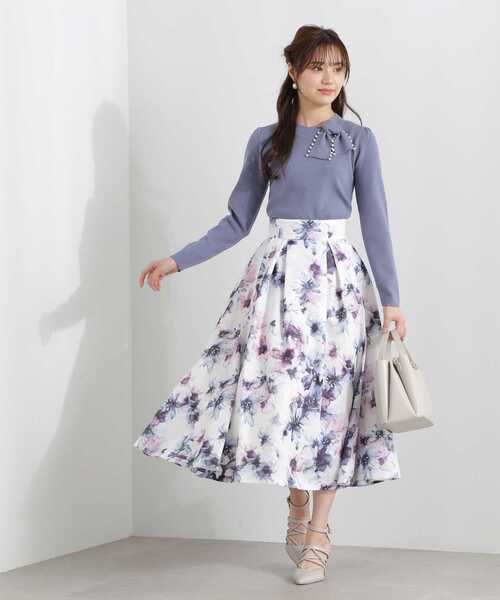 PROPORTION BODY DRESSING（プロポーションボディドレッシング）の「パールリボンタイニット / 1213170108（ニット/セーター・レディース・ブルー/パープル/ホワイト系その他・FREE）」の20枚目の写真