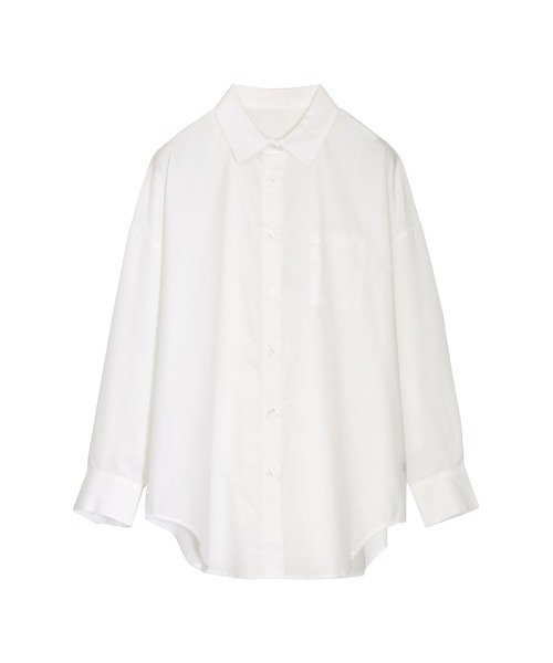 Re:EDIT(リエディ)の「ベーシックオーバーサイズシャツ(シャツ/ブラウス・レディース・ライトパープル/ライトブルー/ブラック/オフホワイト・MEDIUM/LARGE)」の2枚目の写真