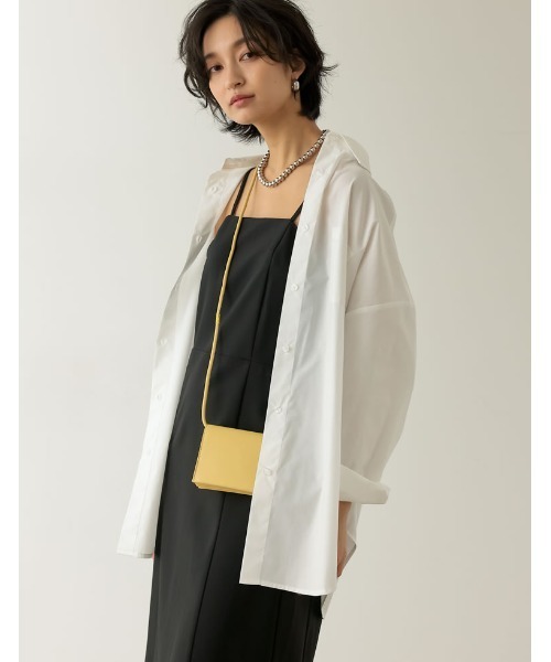 Re:EDIT(リエディ)の「ベーシックオーバーサイズシャツ(シャツ/ブラウス・レディース・ライトパープル/ライトブルー/ブラック/オフホワイト・MEDIUM/LARGE)」の15枚目の写真