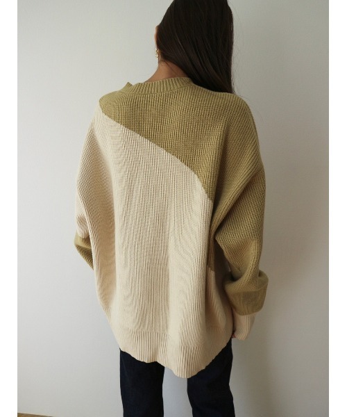 TRUNC（トランクエイティーエイト）の「Bicolor Knit Pullover（ニット/セーター・レディース・グレー/イエロー・FREE）」の11枚目の写真