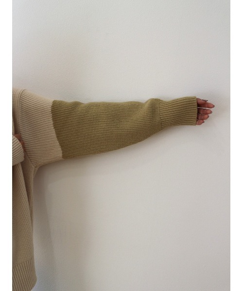 TRUNC（トランクエイティーエイト）の「Bicolor Knit Pullover（ニット/セーター・レディース・グレー/イエロー・FREE）」の15枚目の写真