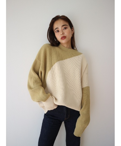 セール】Bicolor Knit Pullover（ニット/セーター）｜TRUNC 88