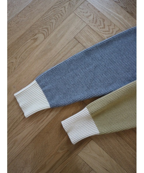 TRUNC（トランクエイティーエイト）の「Bicolor Knit Pullover（ニット/セーター・レディース・グレー/イエロー・FREE）」の5枚目の写真