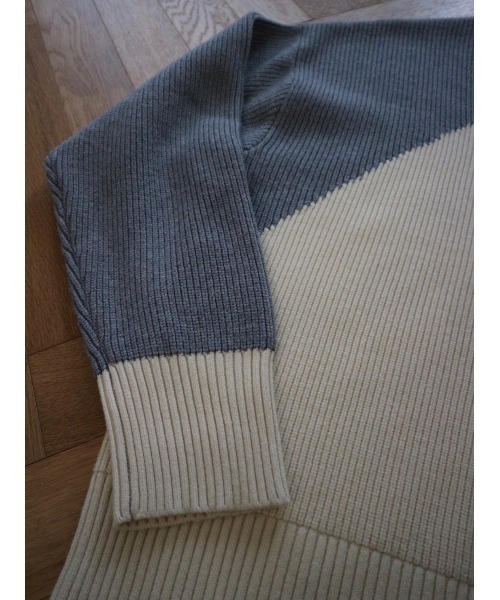 TRUNC（トランクエイティーエイト）の「Bicolor Knit Pullover（ニット/セーター・レディース・グレー/イエロー・FREE）」の10枚目の写真