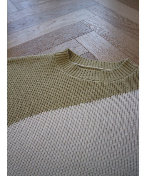 TRUNC（トランクエイティーエイト）の「Bicolor Knit Pullover（ニット/セーター・レディース・グレー/イエロー・FREE）」の22枚目の写真