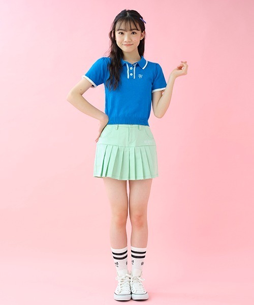 by LOVEiT(バイラビット)の「ニットポロ(ニット/セーター・キッズ・ロイヤルブルー/ピンク/オフホワイト・120cm/130cm/150cm/160cm/140cm)」の7枚目の写真