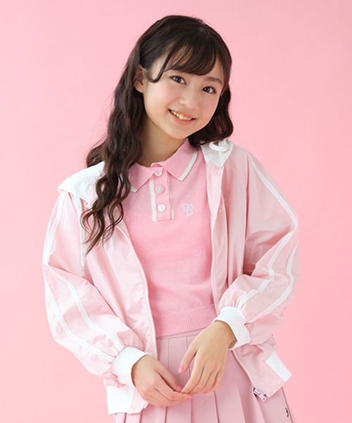 by LOVEiT(バイラビット)の「ニットポロ(ニット/セーター・キッズ・ロイヤルブルー/ピンク/オフホワイト・120cm/130cm/150cm/160cm/140cm)」の5枚目の写真