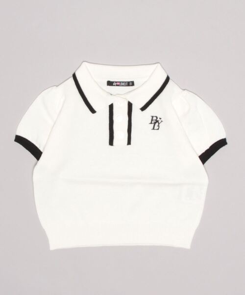 by LOVEiT(バイラビット)の「ニットポロ(ニット/セーター・キッズ・ロイヤルブルー/ピンク/オフホワイト・120cm/130cm/150cm/160cm/140cm)」の11枚目の写真