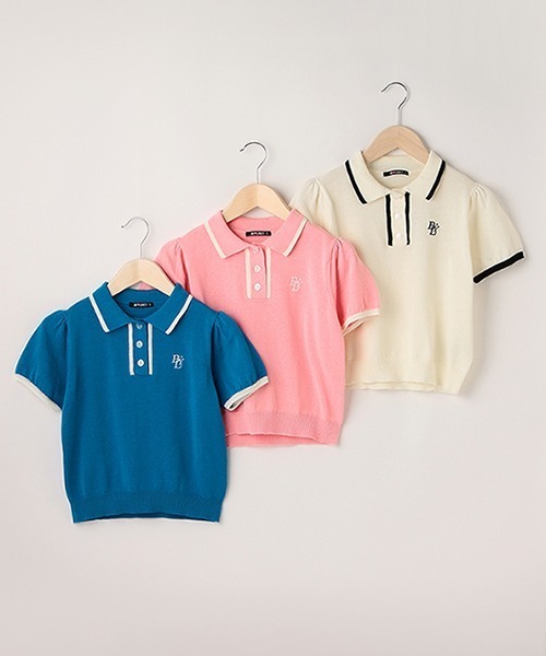 by LOVEiT(バイラビット)の「ニットポロ(ニット/セーター・キッズ・ロイヤルブルー/ピンク/オフホワイト・120cm/130cm/150cm/160cm/140cm)」の21枚目の写真
