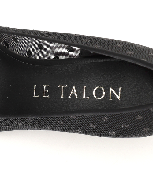 LE TALON 5cmポインテッドチュールドットパンプス 追加》5cmポインテッドチュールドットパンプス（パンプス）｜LE