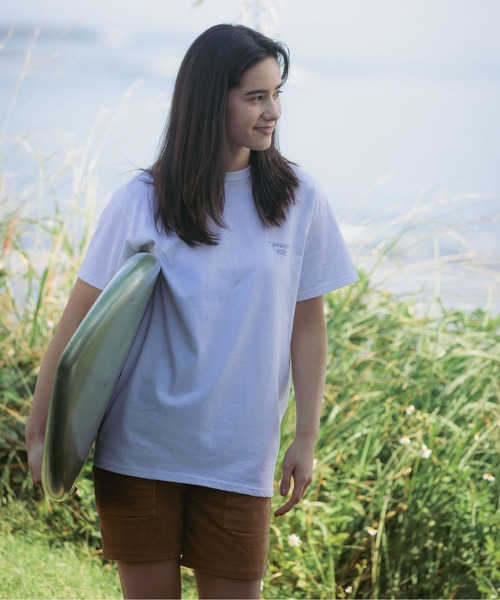 OFFSHORE（オフショア）の「DST GRADATION LOGO TEE/グラデーションロゴティーシャツ（Tシャツ/カットソー・メンズ・パープル/グリーン/ピンク/バイオレット・XL/S/M/L/XXL）」の22枚目の写真