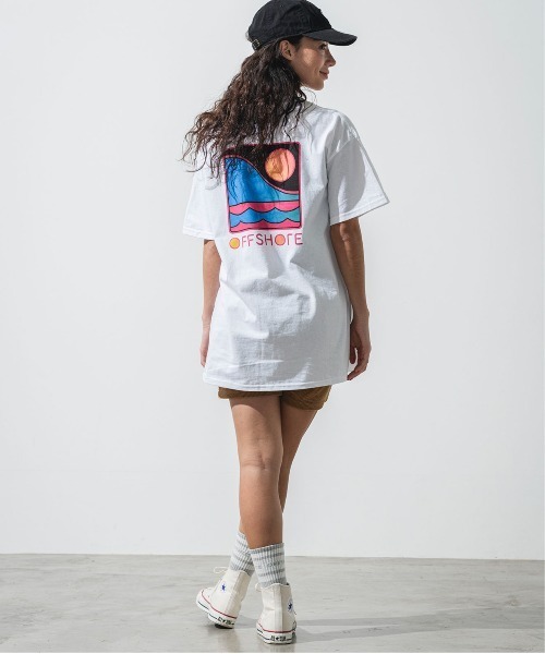 OFFSHORE（オフショア）の「DST GRADATION LOGO TEE/グラデーションロゴティーシャツ（Tシャツ/カットソー・メンズ・パープル/グリーン/ピンク/バイオレット・XL/S/M/L/XXL）」の12枚目の写真