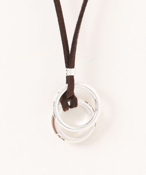 UNION STATION（ユニオンステーション）の「Wカラーリングネックレス（ネックレス・メンズ・ブラック/サックスブルー/ブラウン・FREE）」の3枚目の写真