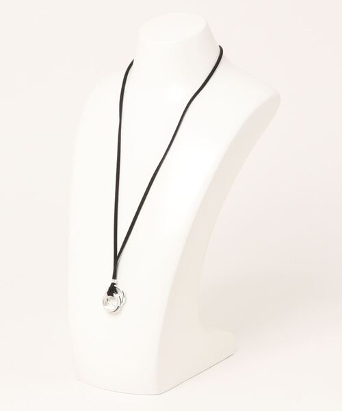 UNION STATION（ユニオンステーション）の「Wカラーリングネックレス（ネックレス・メンズ・ブラック/サックスブルー/ブラウン・FREE）」の5枚目の写真