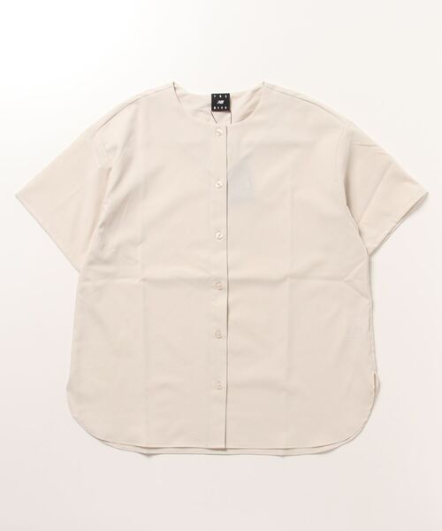NEW BALANCE（ニューバランス）の「【別注】ニューバランス New Balance THE CITY ショートスリーブトップ 限定コラボ（シャツ/ブラウス・レディース・サーモンピンク/アイボリー/ブラック・XL/L/M/S）」の2枚目の写真