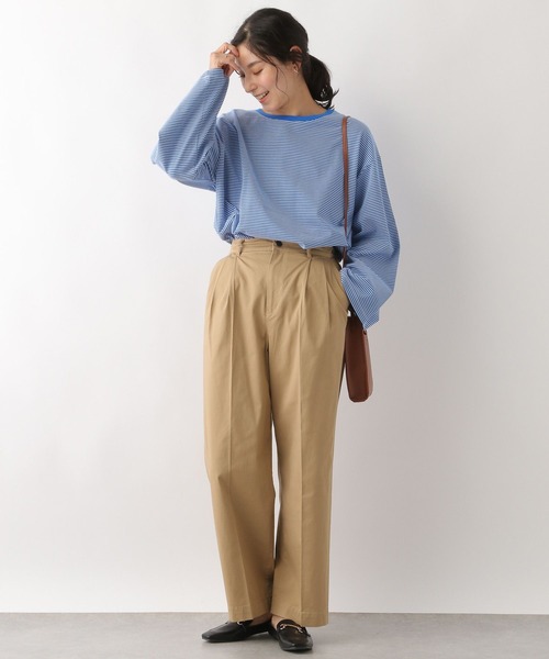LEPSIM(レプシィム)の「アソートボーダープルオーバー 172979(Tシャツ/カットソー・レディース・ブラック/ライトブルー/オフホワイト・FREE)」の12枚目の写真