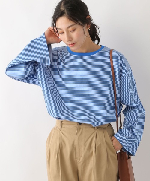 LEPSIM(レプシィム)の「アソートボーダープルオーバー 172979(Tシャツ/カットソー・レディース・ブラック/ライトブルー/オフホワイト・FREE)」の20枚目の写真